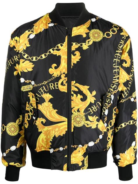 versace jeans jacket logo print|Versace Jeans couture logo.